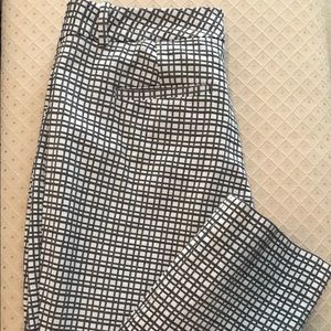 Limited cropped grey and white pants